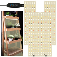 LED Grow Panel Light Full Spectrum Ultra-thin Under Cabinet Growing Lamp for Indoor Plants Rack 20W Plant Grow Lamp with Timer