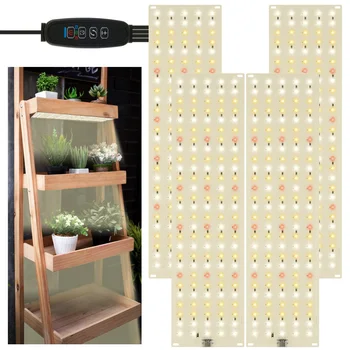 Led Growing Panel Light Full Spectrum Ultra-Dunne Onder Kast Groeiende Lamp Voor Indoor Planten Rack 20W Plant Grow Lamp Met Timer