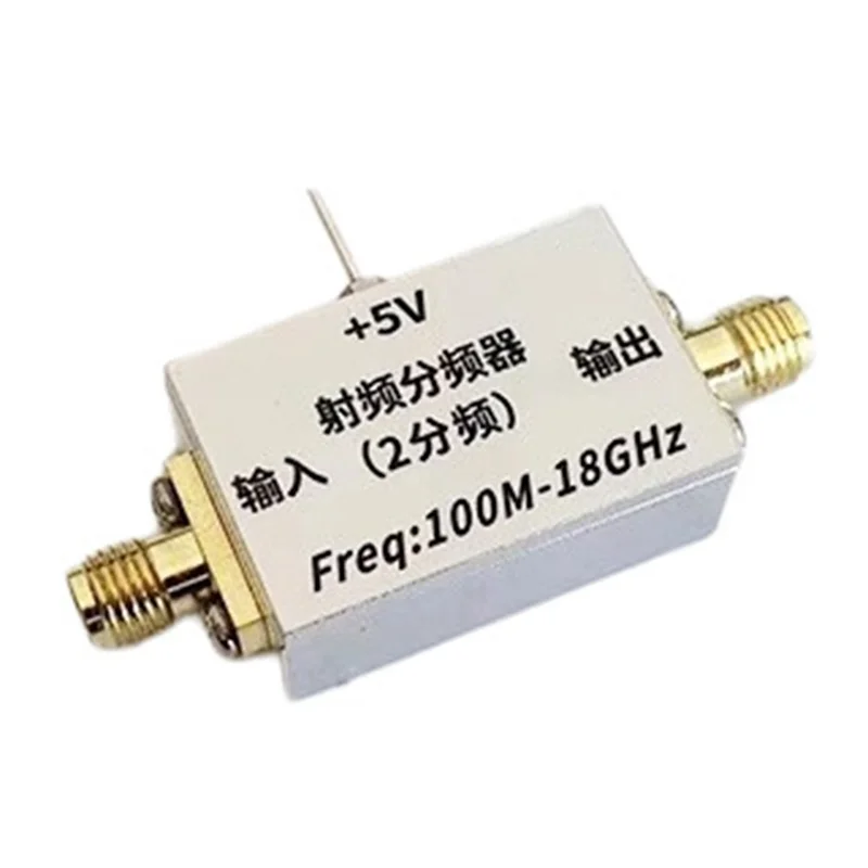 

-A95Z 100Mhz-18Ghz RF Prescaler Divider Frequency 2 Divider High Frequency Signal To Low Frequency Conversion Radio Amplifier