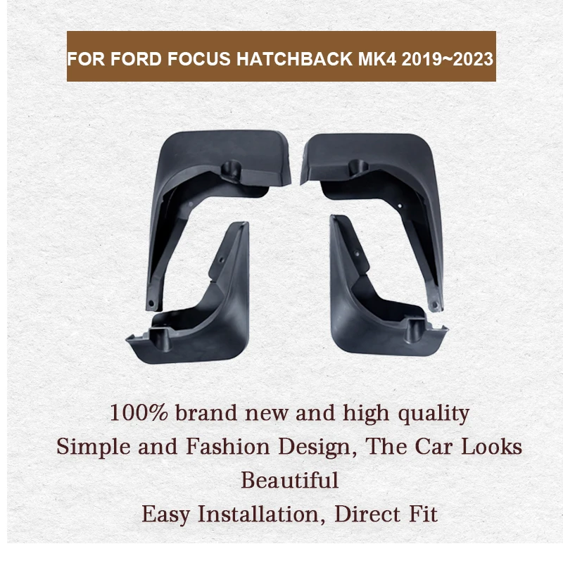 Mudguards for Ford Focus Hatchback MK4 Zetec Titanium 2019~2023 Mudflaps Fender Flap Splash Guards Mud Wheel Cover Accessories