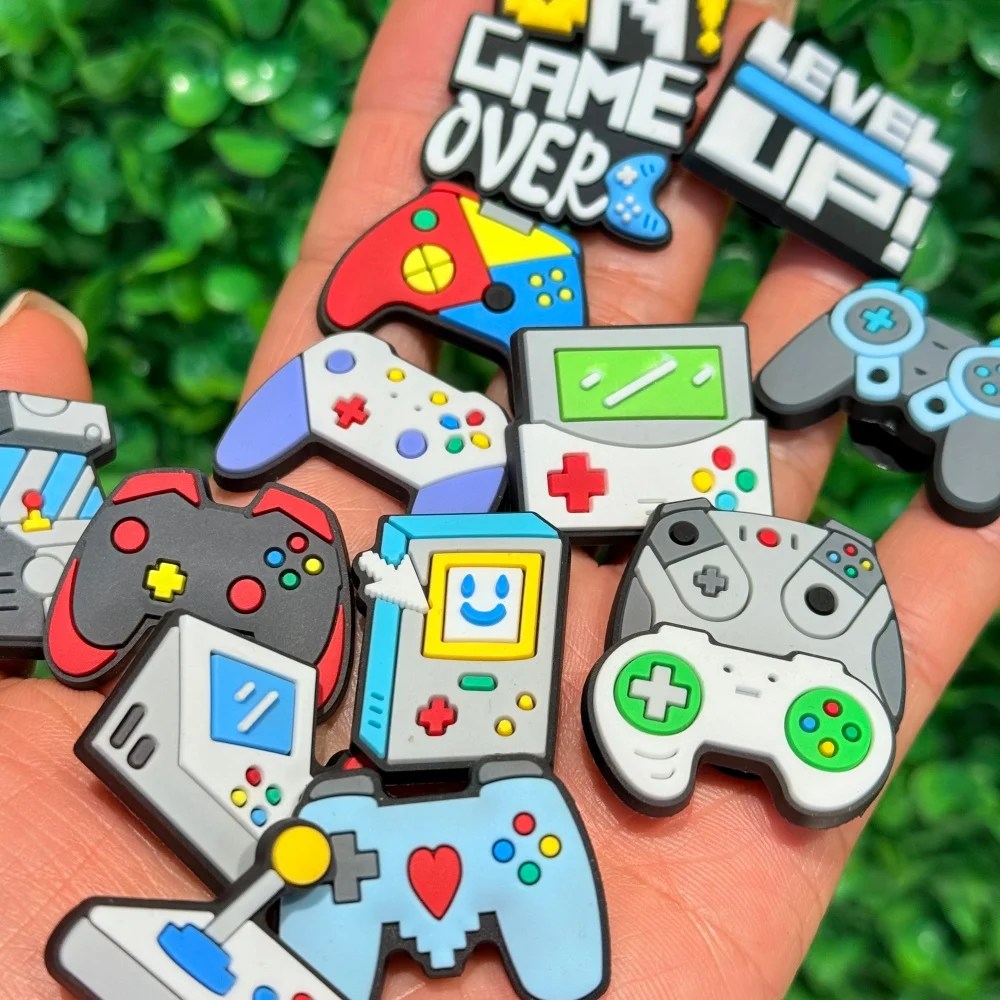 1/15/50 قطعة لعبة أكثر من إضافية نقطة الأحذية البلاستيكية زينة غمبد الأطفال النعال زر السحر معصمه ذاتي الصنع #3