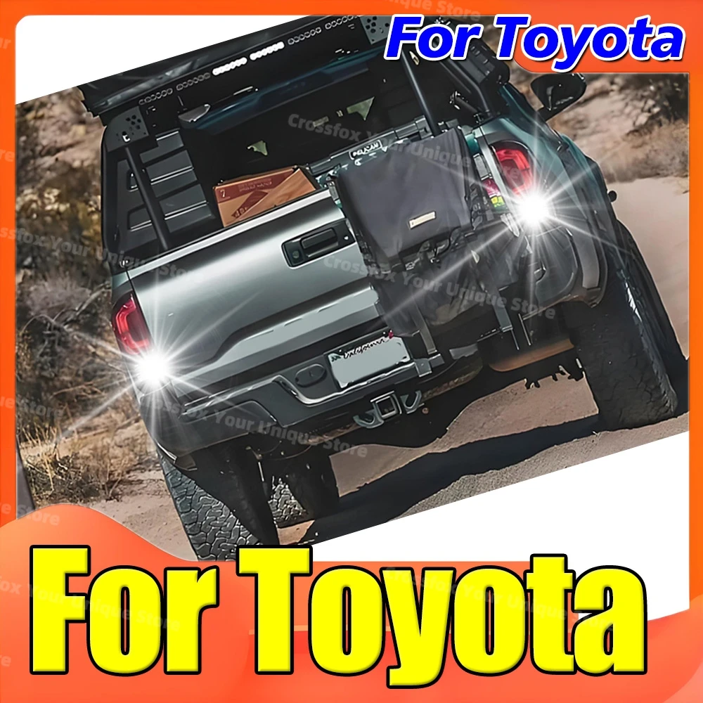 

2x светодиодные лампы заднего хода, резервная лампа W16W T15 для Toyota Rav4 Yaris Vitz Avalon Sienna Tacoma Highlander Sequoia Matrix 4Runner