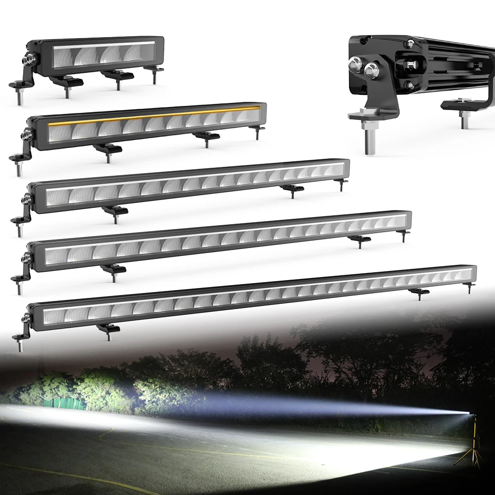 

White DRL Position Light 10W Car Bar Led With DRL 42 52 Inch Single Row ECE R112 R10 R7 E-mark Led Light Bars