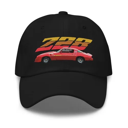 Gorra de papá para dueño de coche clásico Chevrolet Camaro Z28 rojo de 1980