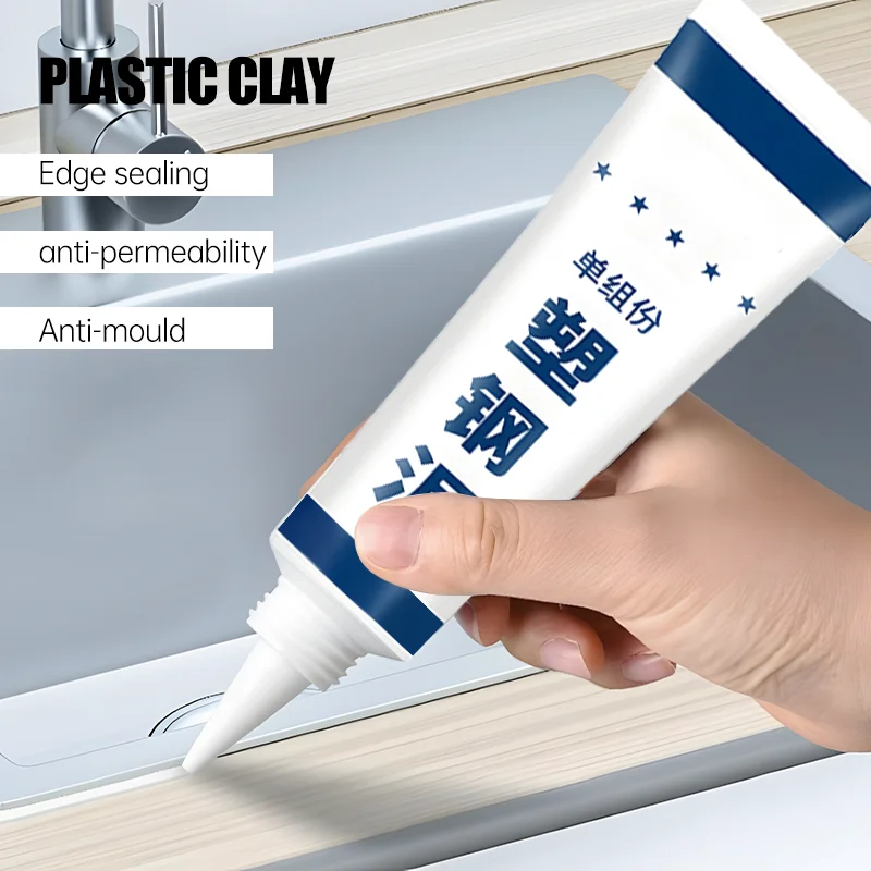 1/2/3PCS 60ml Plastic Steel Mud Waterproof Glue Anti-mould Sealant Quick-drying Plugging King Sink Toilet Base Caulking Sealant