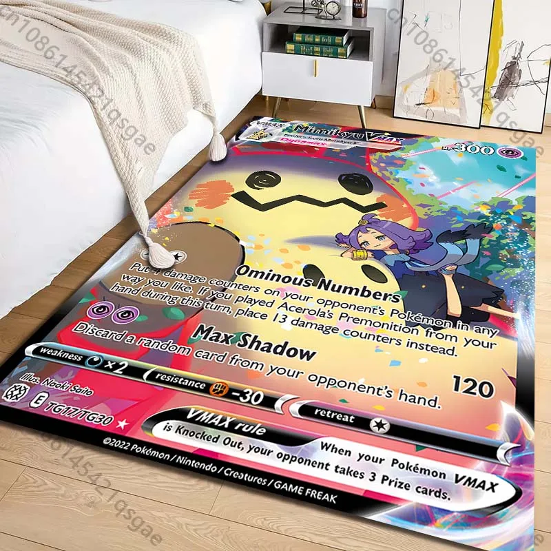 Nouveau produit ! Tapis imprimé Pokémon Mimikyu pour salon, chambre à coucher, chambre d'enfant, décoration intérieure, tapis de sol, canapé, vestiaire, tapis de jeu