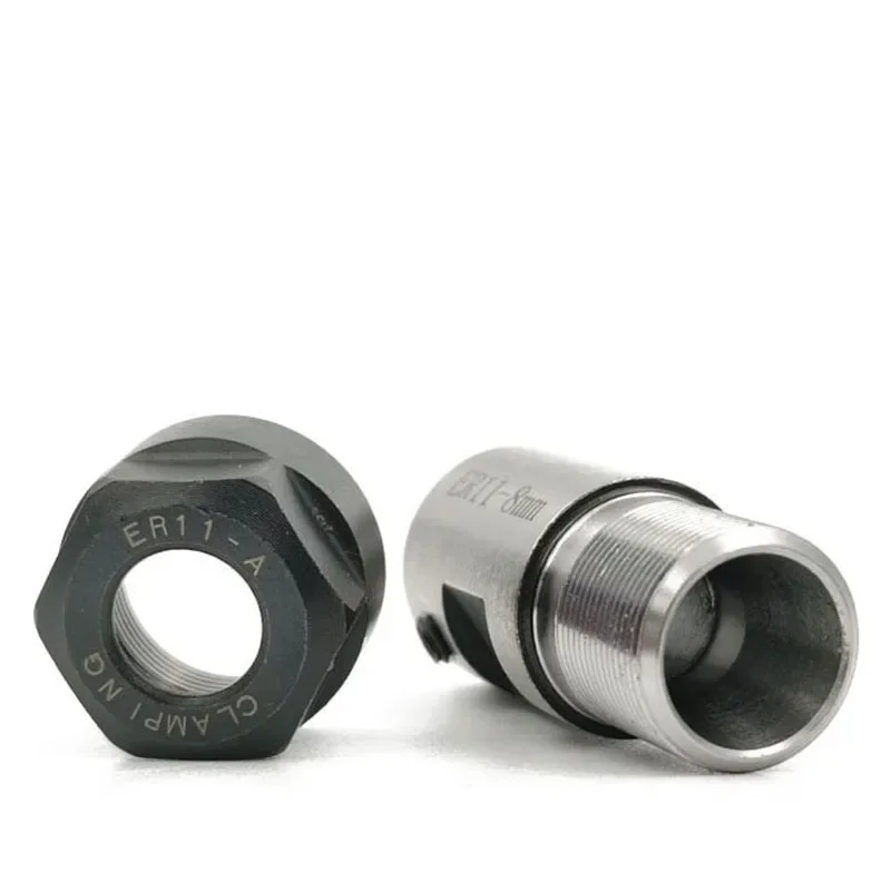 OUIO ER8 ER11 ER16 ER20 ER25 Chuck collet Spindle Motor Shaft Extension Rod Spindle Chuck Tool Set spindle rod 4mm 5mm 6mm 8mm