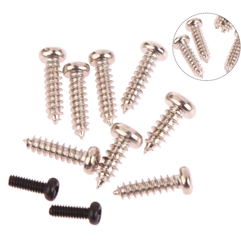 1Set Silver/Black Electric Hair Clipper Switch Screw Parts For 8148 Clippers Scissor Housing Case Motor Cover Screws