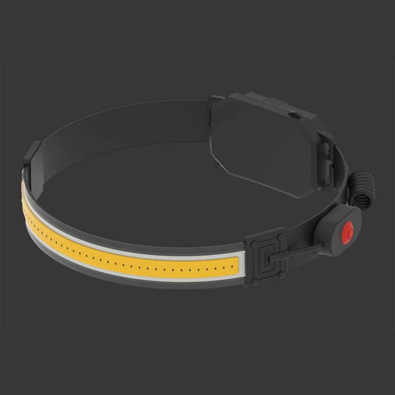 ไฟหน้า LED แบบชาร์จไฟได้ไฟหน้ากว้าง230 ° พร้อมไฟท้ายสีแดง lampu Jalan สำหรับนักวิ่งตั้งแคมป์เดินป่าฯลฯ