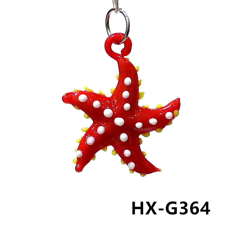 Niedliche meeres tiere Seestern Charme Miniatur glas Seestern Anhänger Dekoration für DIY Schmuck Halskette Armband Herstellung Zubehör oder Aquarium Dekoration Vorräte – Detail 28