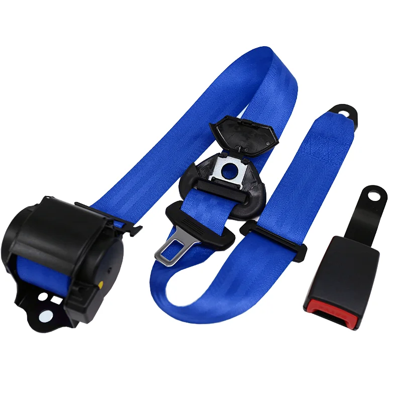 Cinturón de Seguridad Retráctil de 3 Puntos Estilo Deportivo para Conductor de Autobús Escolar o de Pasajeros, con Tornillos Completos