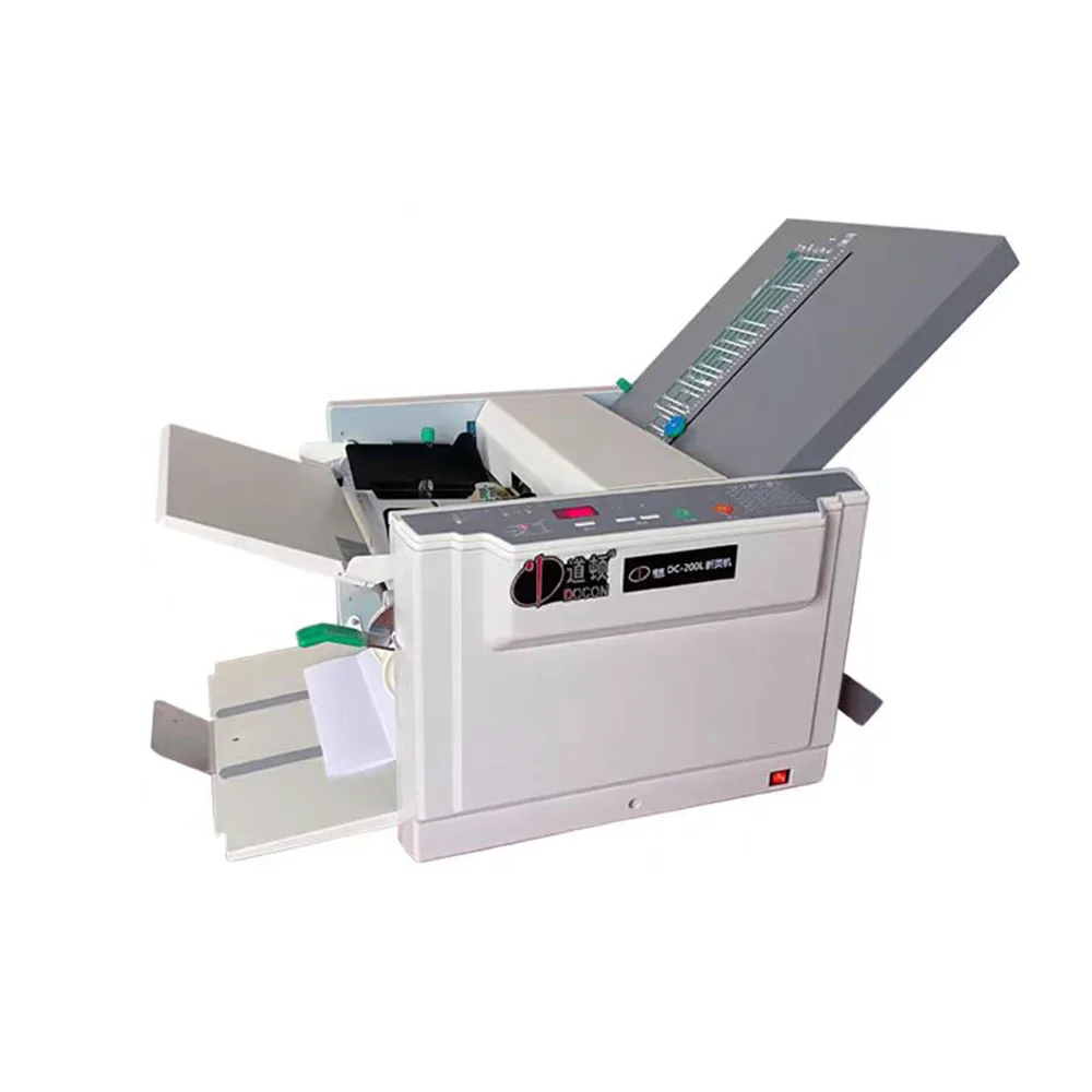 

DC-200L Electric Creasing Machine Paper Folding Documents Color Pages Reports Electric Creaser Paper Folding Machine