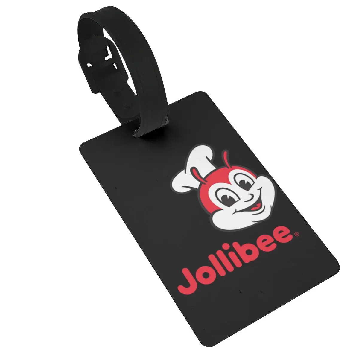 Jollibee 2 etichette per bagagli accessori per valigie viaggio in PVC carino etichetta d'imbarco per bagagli porta etichette portatile nome ID indirizzo