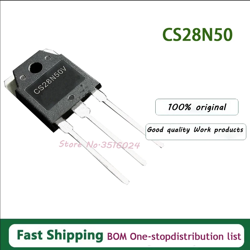 

10PCS/lot CS28N50 28A 500V TO-3P 100% NEW
