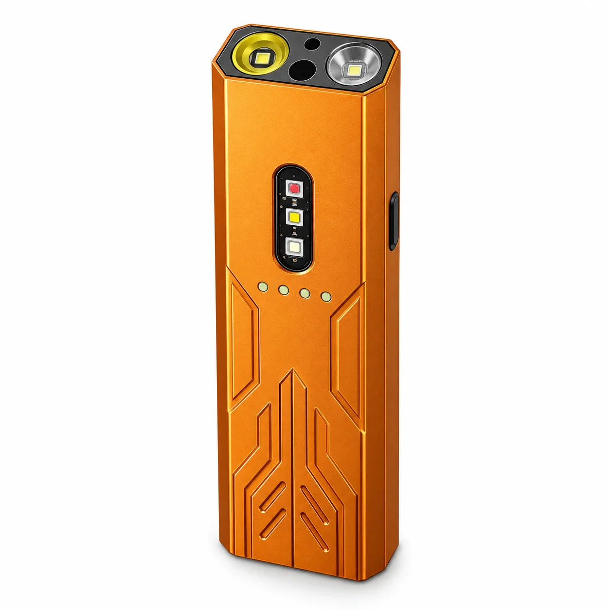 ICUUI EDC Aluminum Flashlight with Green Beam and 365nm UV