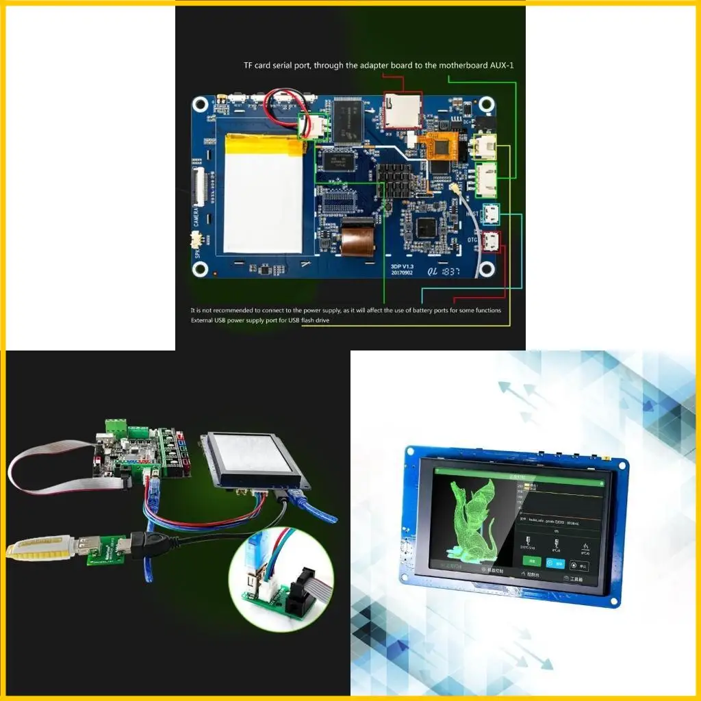 

MKS Pad45 4.5inch LCD Screen Monitoring Remote Control Printer Tablet Capacitive