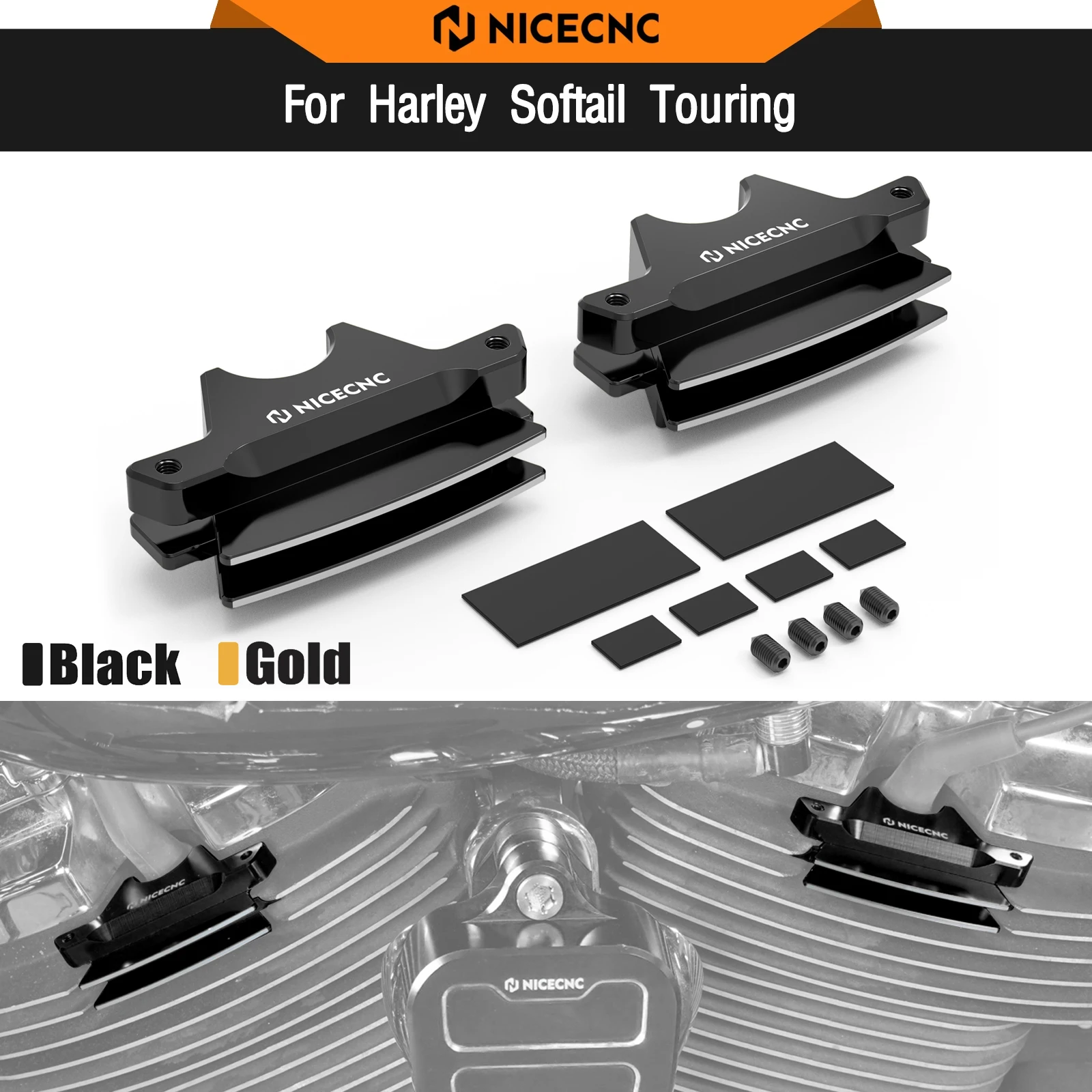 

For Harley Street Glide FLHX 2017-2023 Engine Spark Plug Decorative Cover Road Glide FLTRX Ultra Limited FLHTK Road King FLHR