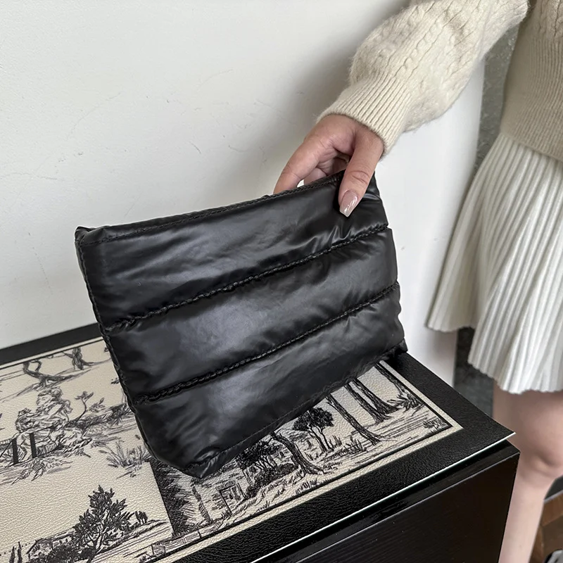 Schwarze Make-up-Tasche mit großer Kapazität, modisch, tragbar, multifunktional, Kosmetiktasche, wasserdicht, für Toilettenartikel, Aufbewahrung, Organizer, Tasche für Reisen – Detail 1