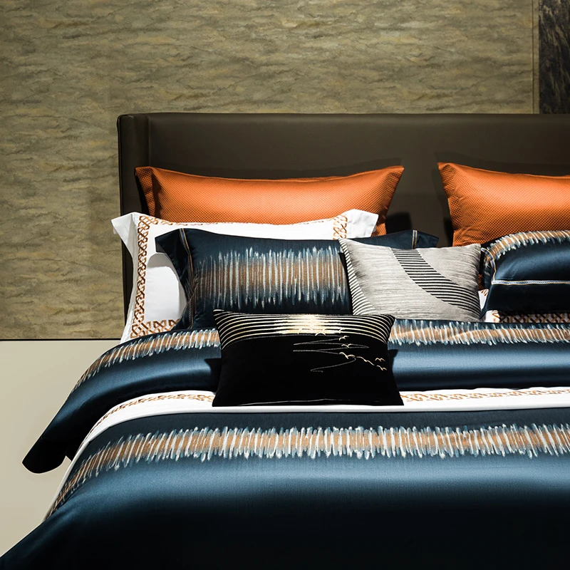 

Factory Customized 2025 New Style New B Version 900TC Egyptian Cotton High-end Luxury Bedding Set