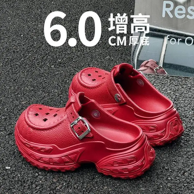 

Thick Soled Garden Shoes Women's EVA Clog Sandals Summer Heightening Non Slip Style For Indoor Outdoor Beach
