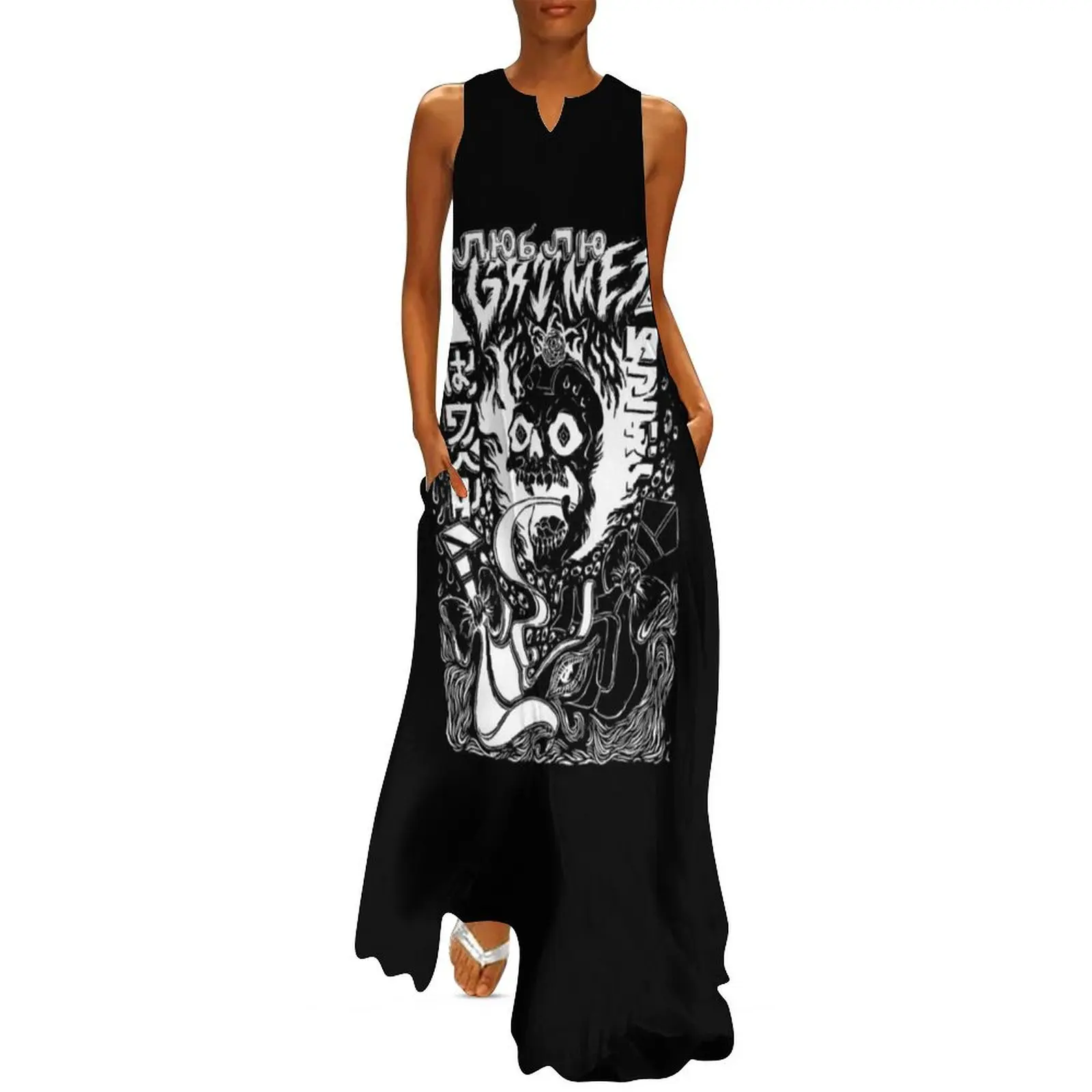 Grimes Visions Inverted Occult Long Dress Long dress woman ceremony dresses dresses ladies 2025 summer