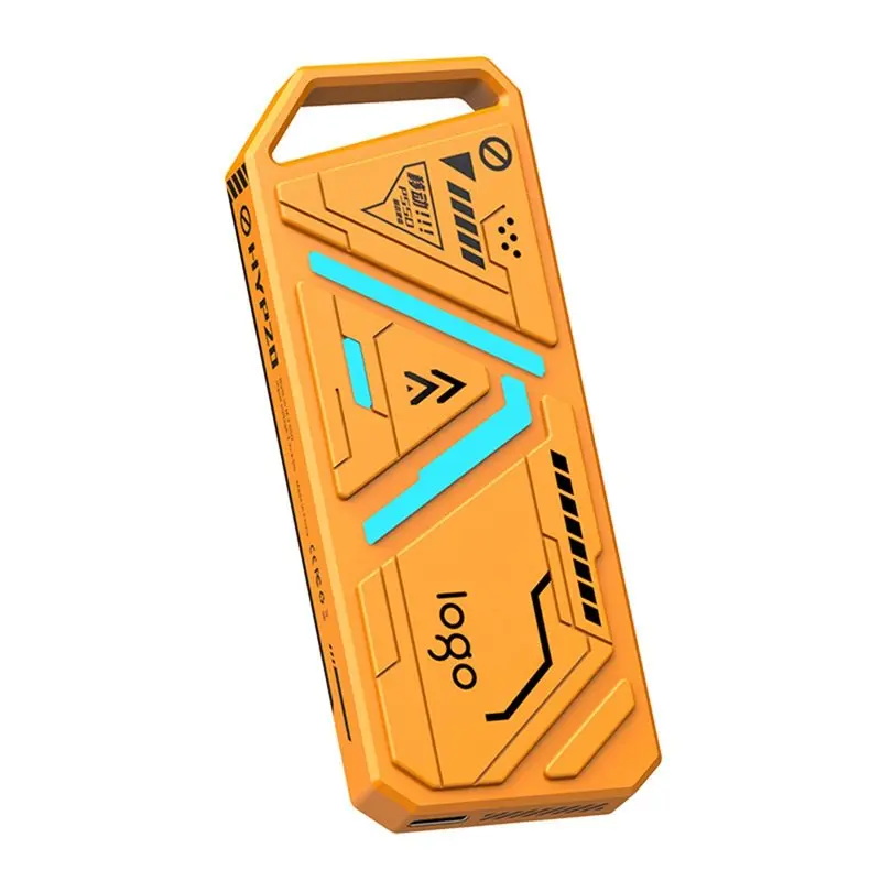 Caja XB-M2 SSD 10Gbps USB3.1 tipo C RGB M. 2 NGFF/NVME caja de disco duro portátil para PC