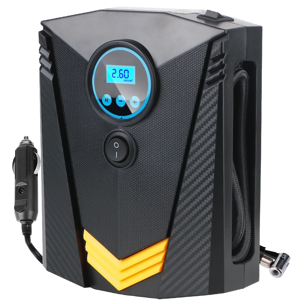 For Auto Car Motorcycles Bicycles Digital Portable Tire Inflator Car Air Compressor Pump DC 12 Volt Tire Accessories 150 PSI