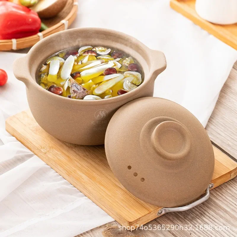 Unglazed Crock pot Casserole dish Chinese medicine pot Clay pots for cooking Slow cooker Ceramic cookware Casserole Cooking pot