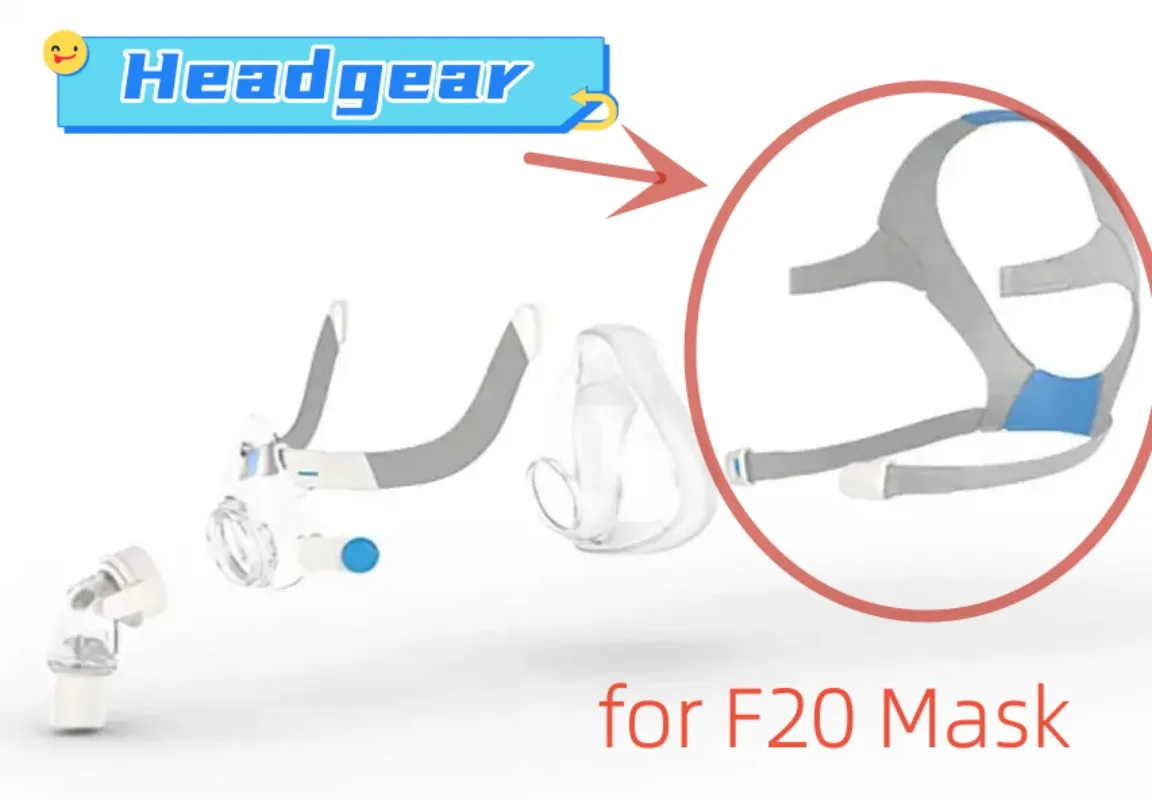 

Ремешок для маски CPAP ResMed AirFit F20 (полнолицевая маска) – Сменный ремешок-аксессуар для использования при апноэ сна и при использовании респиратора