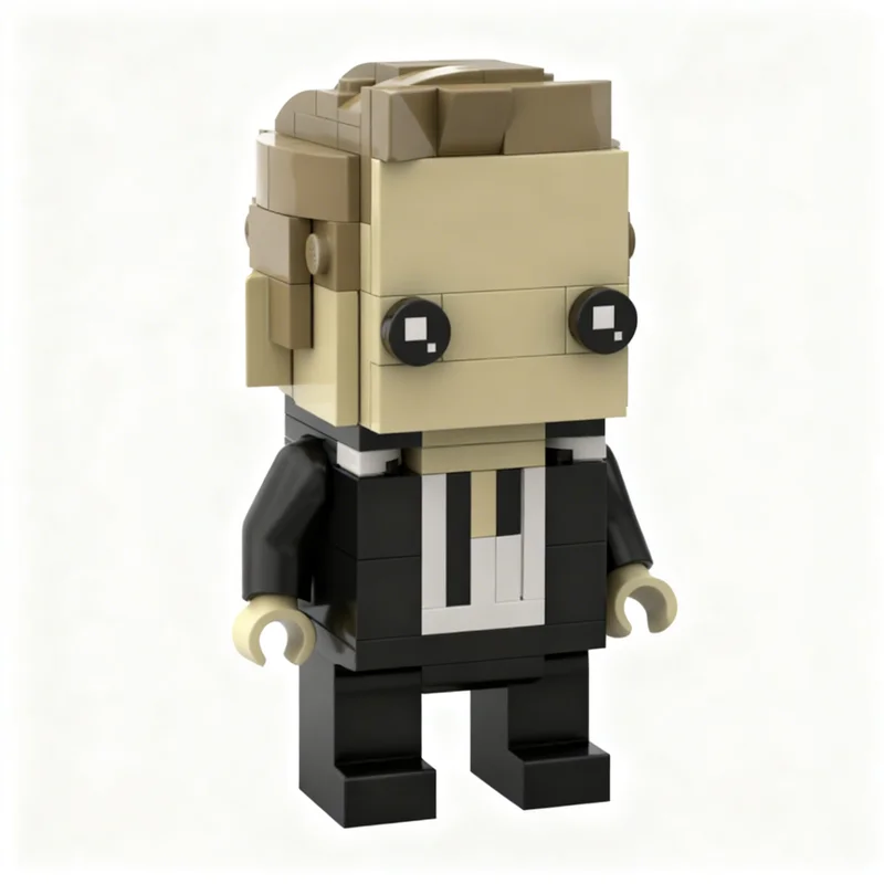 125pcs MOC James Bond Casino Royale Suit Diy Building Blocks Assembly Model Collector Kit Collectible Series Toy Gift For Fans