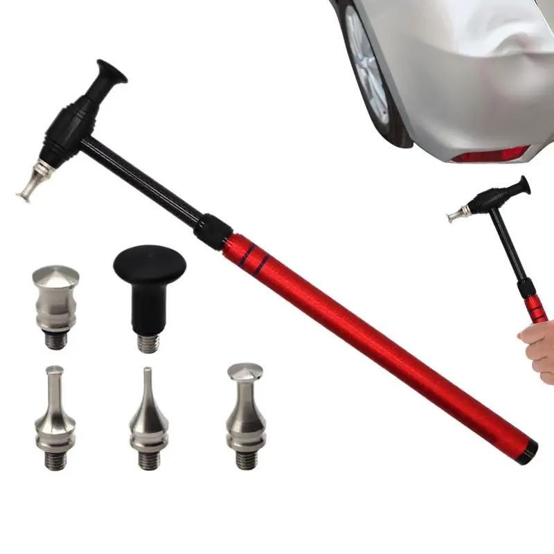 

Car Dent Repair Hammer With 5 Heads Auto Body Dent Repair Hammer Telescopic Knock Down Replace Heads For Car Dent Repair