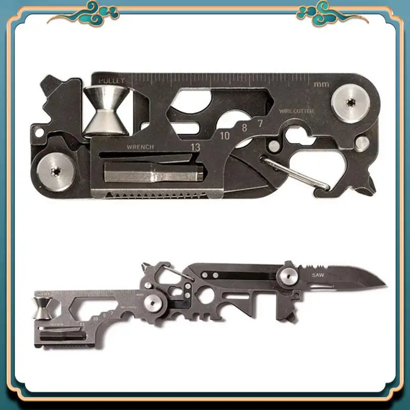 A54P-EDC أداة الجمع أداة الجيب 30 في 1 في الهواء الطلق أداة قابلة للطي أدوات إنقاذ دراجة أداة متعددة الوظائف EDC مفتاح