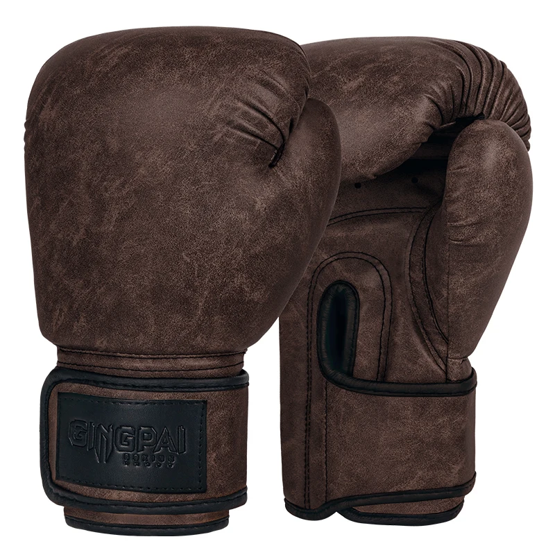 قفازات ملاكمة كلاسيكية عتيقة للبالغين والأطفال والنساء/الرجال قفاز ملاكمة MMA Muay Thai Boxe De Luva Mitts Sanda معدات رياضية 6 8 10 12OZ