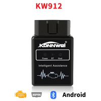 KONNWEI KW912 Bluetooth ELM327 V1.5 OBD2 Scanner Android Cars Diagnostic Tools OBDII ELM 327 V 1.5 OBD 2 ii Auto Code Readers