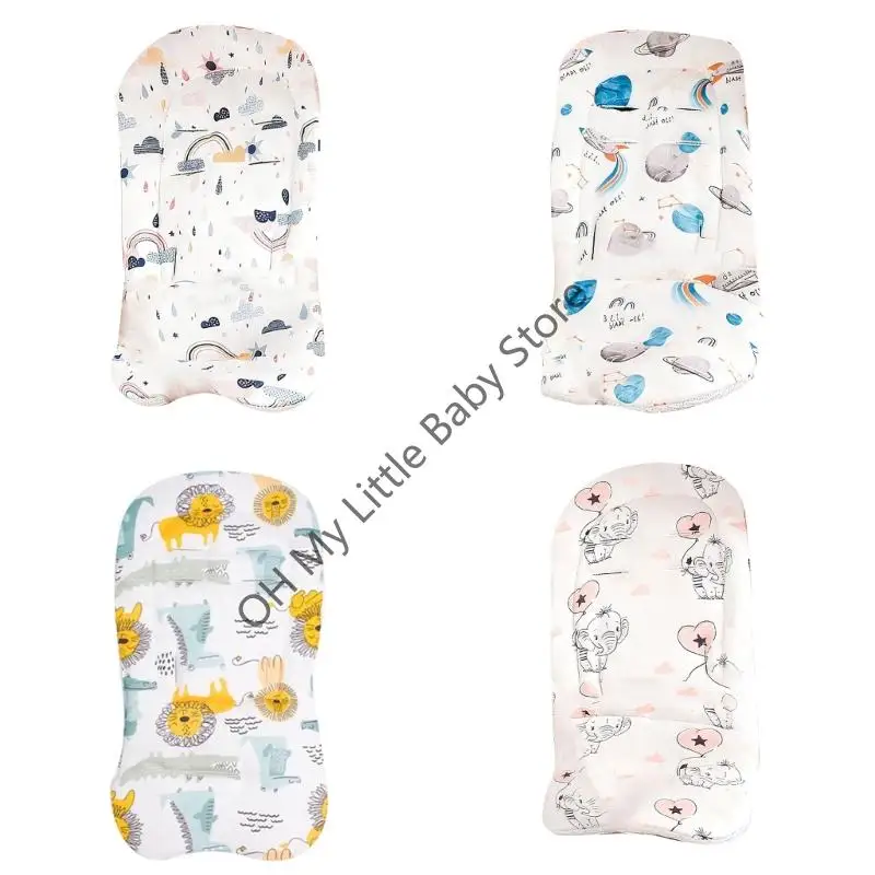 

M76C Двусторонняя мягкая дышащая подушка для перевозки коляски с печатным рисунком