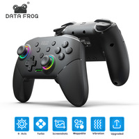 2024 New Data Frog Wireless Bluetooth Switch Game Controller Rgb Light Flowing Light Shell Suitable Nintendo Switch Switch Lite