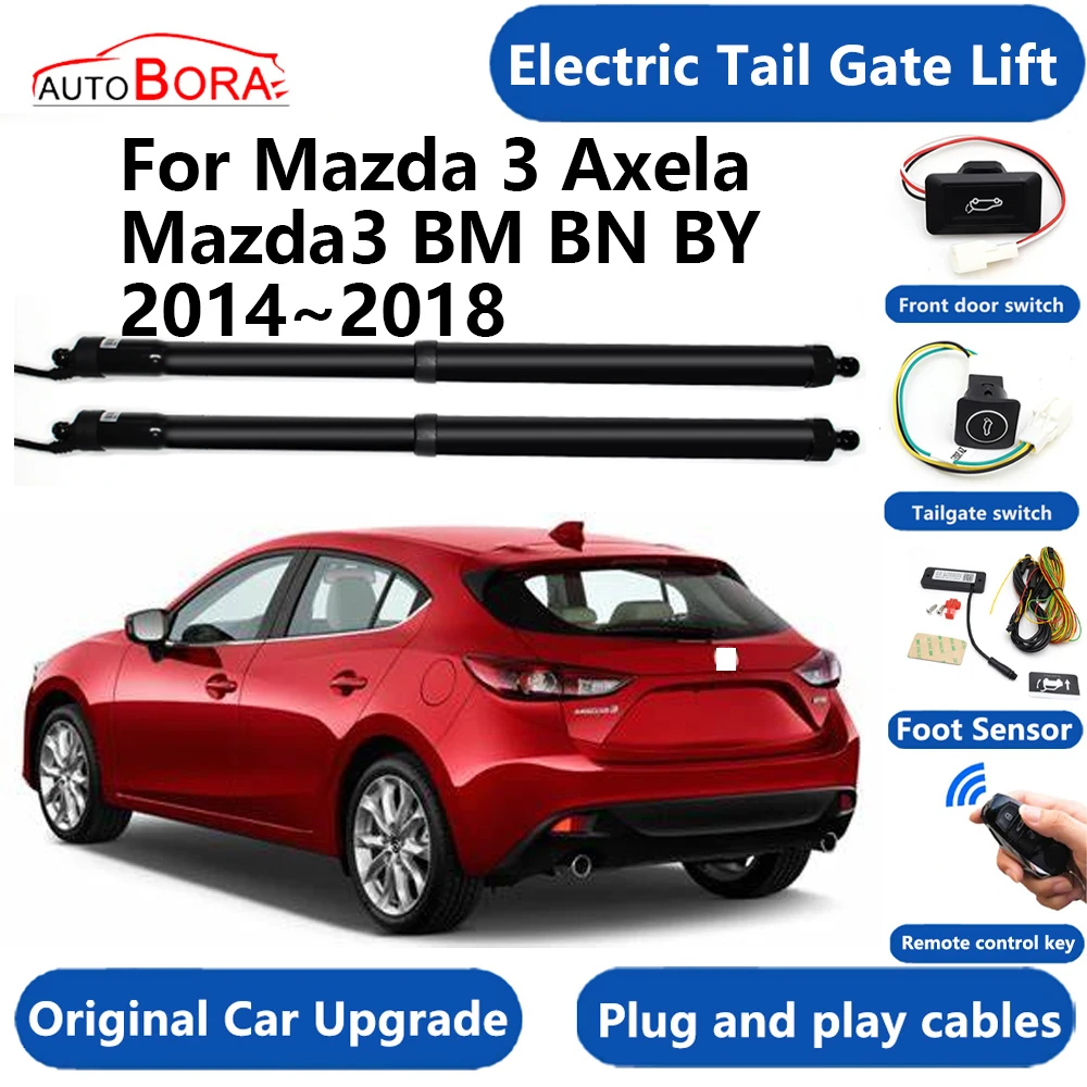 Car Electric Tail Gate Lift System Power Liftgate Kit Auto Automatic Tailgate Opener for Mazda 3 Axela Mazda3 BM BN BY 2014~2018