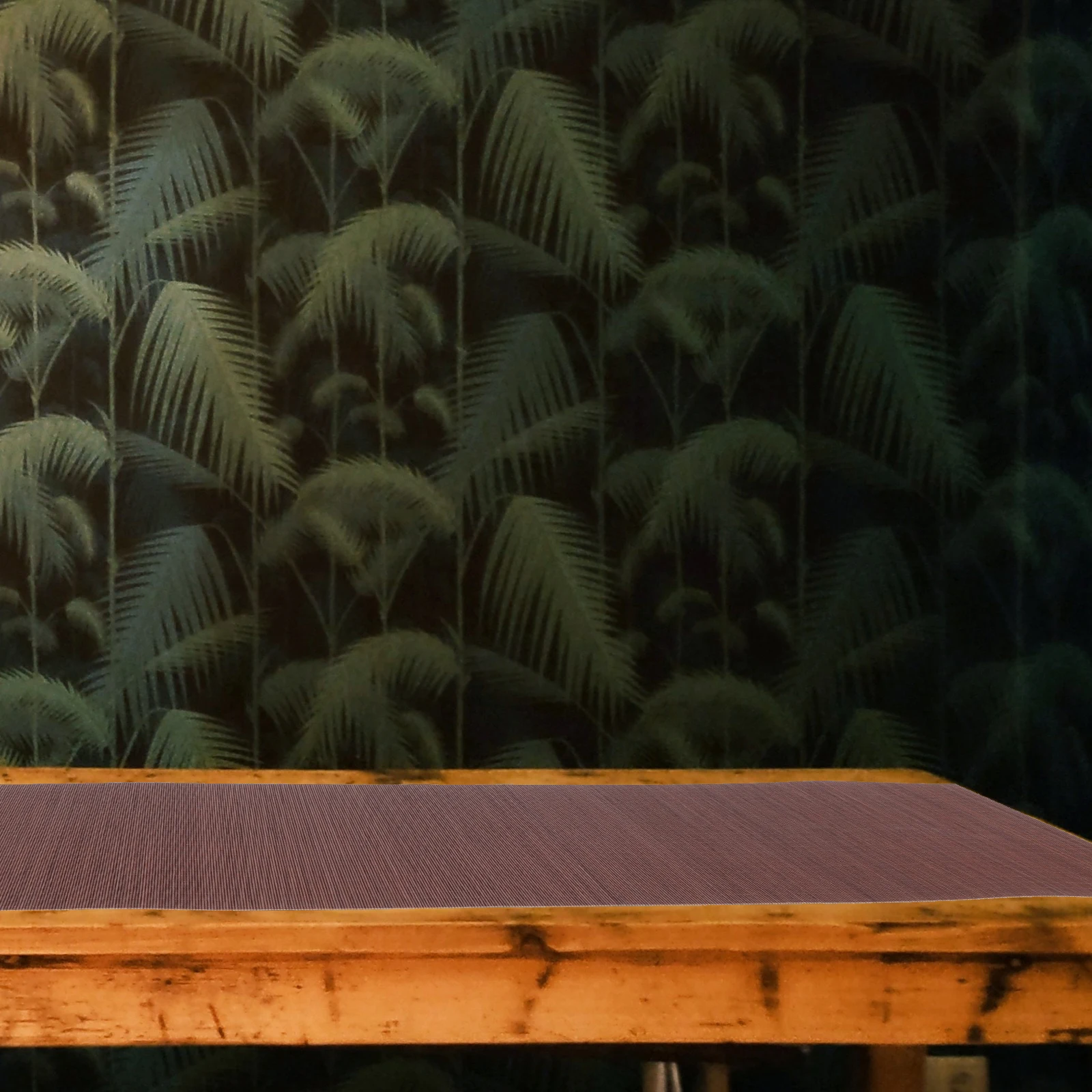 

Tea Table Runner Bamboo Style Water-Resistant Surface Mat Simple Chic for Hotel Restaurant Decoration Use