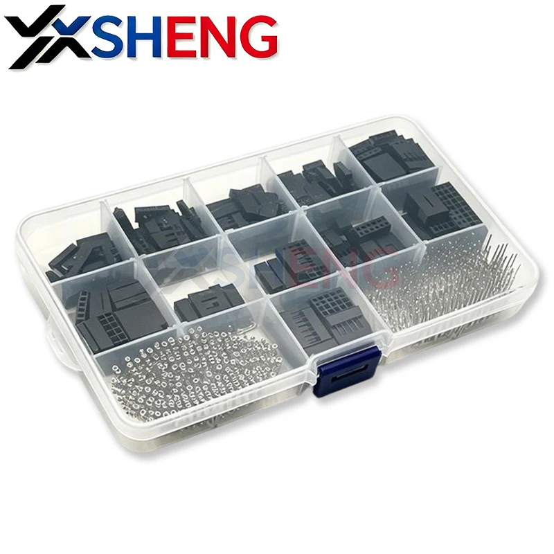 620PCS/Box DuPont Header 2.54mm Connector Kit Male Female Pin For Electronics DIY Projects