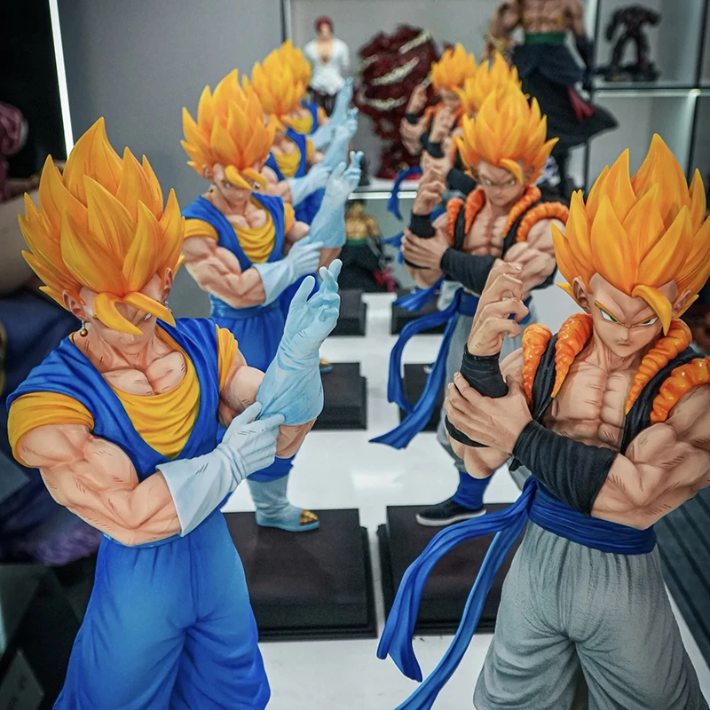 53cm Figurka Jt 2% Double Wang Vegetto Gogeta Gk Garage Kit Model Dragon Balls Anime Figurki Ozdoby Kolekcjonerskie Zabawki dla Dzieci Prezent
