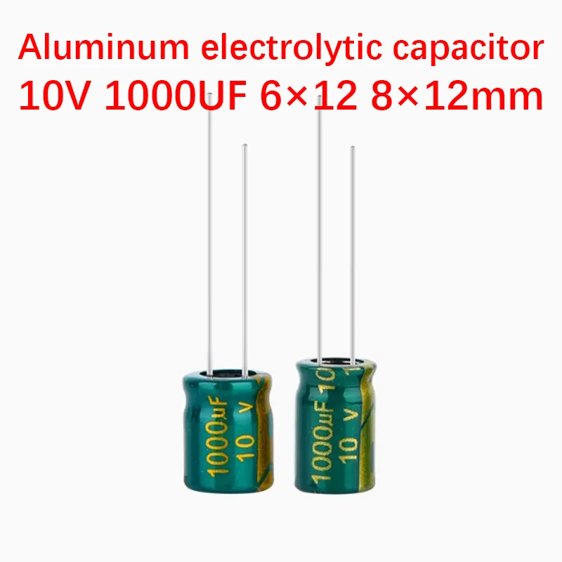 500-1000pcs 10V 1000uf capacitor 6×12 8×10 8×12mm Aluminum electrolytic capacitor High Frequency Low ESR