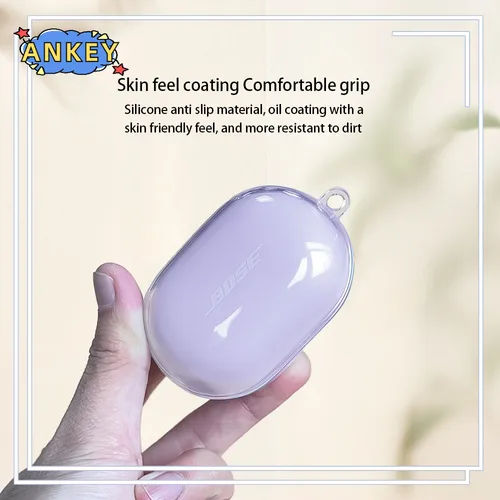 Imagen 2 del producto Funda para auriculares Bose Quietcomfort 2024, funda transparente de TPU, fundas para auriculares inalámbricos