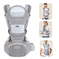 Ergonomic Baby Carrier Backpack Infant Baby Hipseat Carrier Front Facing Ergonomic Kangaroo Baby Wrap Sling Travel Backpack