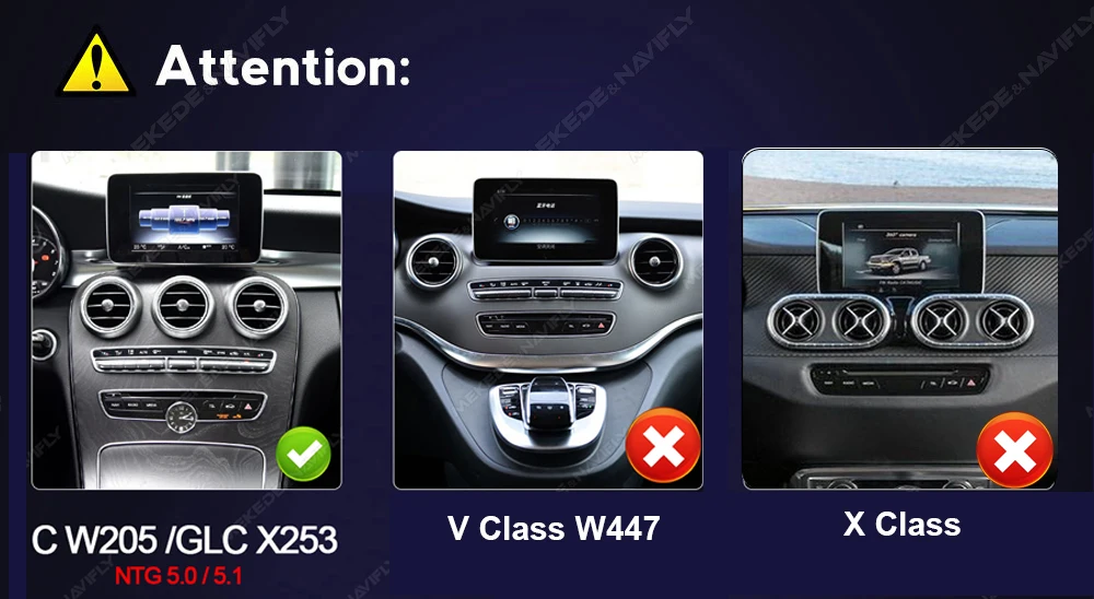 MEKEDE EU Duty Free Qualcomm Snapdragon 680 für Mercedes Benz C W205-GLC 2014 - 2018 NTG5.0 System Autoradio Intelligentes System Multimedia-Player Kabelloses Carplay Android Auto 4G DSP GPS-Navigation WIFI 1920*720 – Detail 5