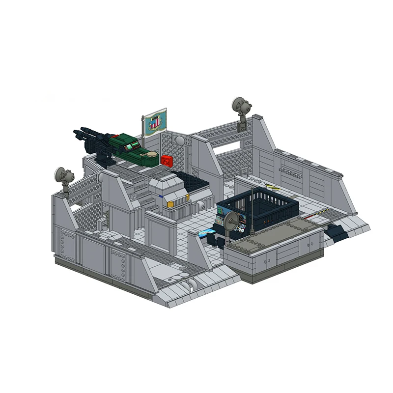 Bloques de construcción MOC de comando SWAT de la sede de las fuerzas especiales, módulo de arquitectura militar, modelo de rompecabezas, ladrillos, juguetes, regalos