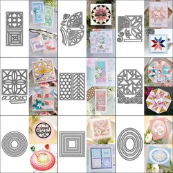 Metal Cutting Dies Log Cabin & Flower diy Scrapbooking Photo Album Decorative Embossing PaperCard Die