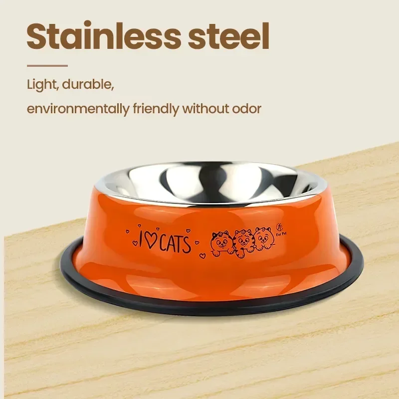 Pet Stainless Style Fall Dogs Multi Prevention Steel Dining Bowl Plate Drinking Feeding For Cat Durable