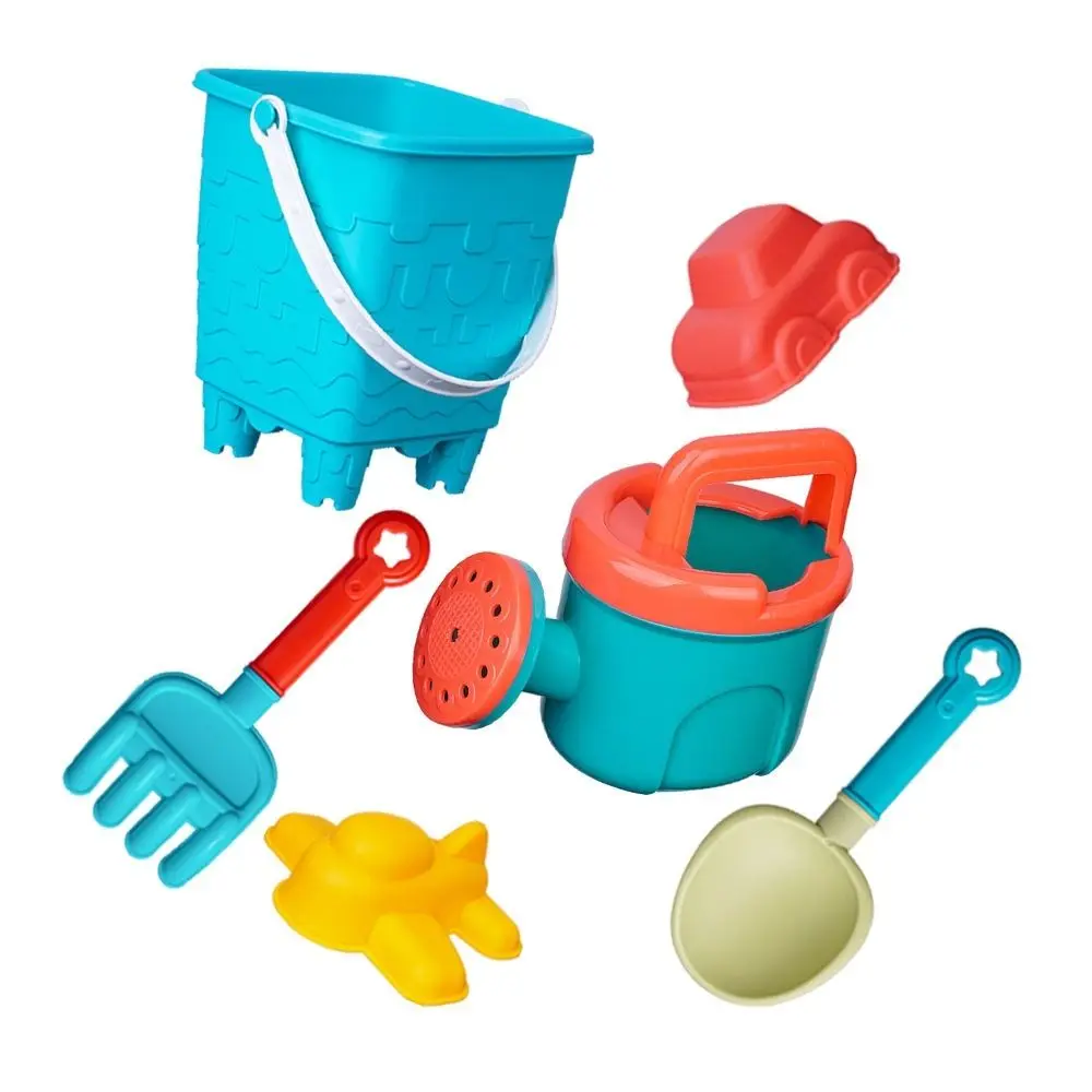 Children's Toy Plastic Bucket Beach Watering Bottle Large Shovel Sand Play Random Color Children Beach Set Sand Digging