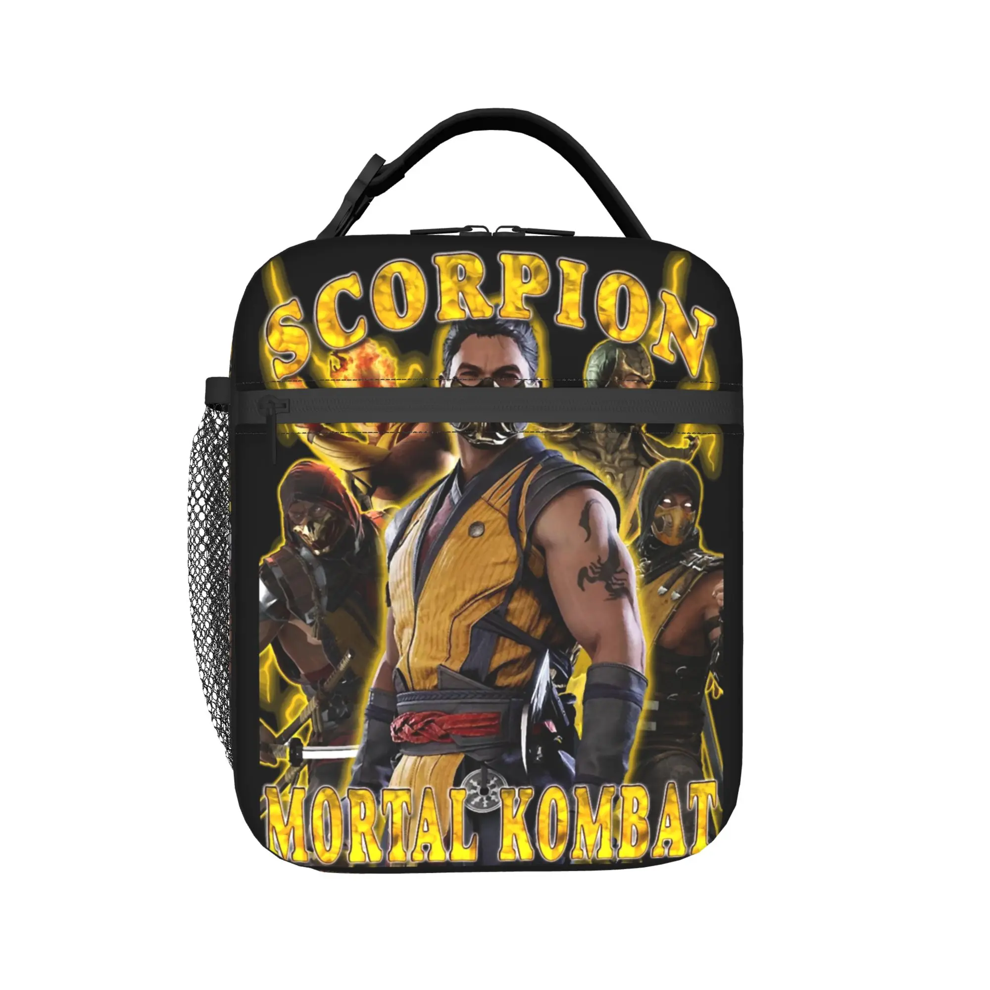 Bolsa térmica para almoço Mortal Kombat, para homens e mulheres, bolsa térmica portátil para piquenique