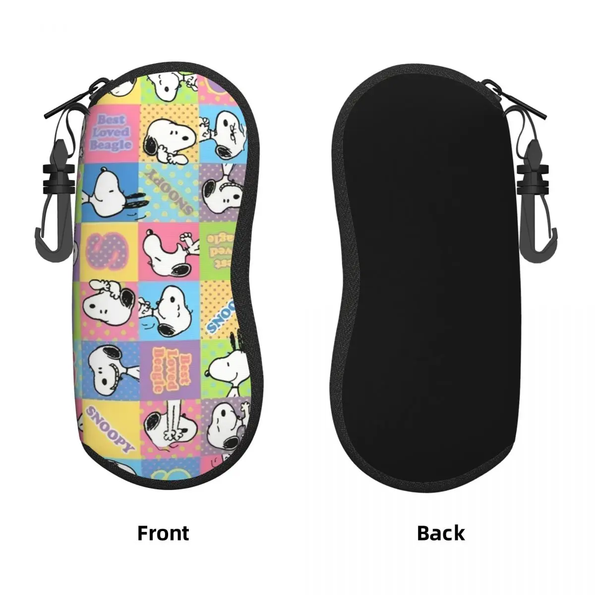 Snoopy Dog Glasses Case Cover Pocket Sunglasses Pouch For Men Women Soft Eyewear Accessory Portable Eyeglass Cases Cover